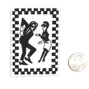 Ska patch iron on punk mod dance 2 Tone DIY